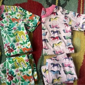 Set of two short girls size 12 PJs Mini Boden & Hannah Anderson